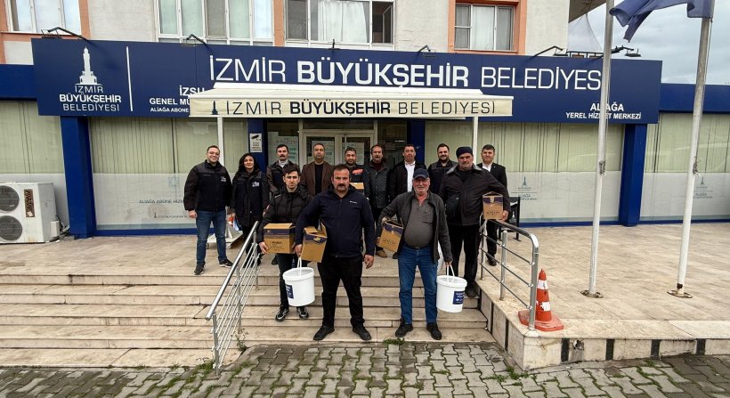 Büyükşehir'den Aliağa'da Üreticiye Hayvancılık Desteği